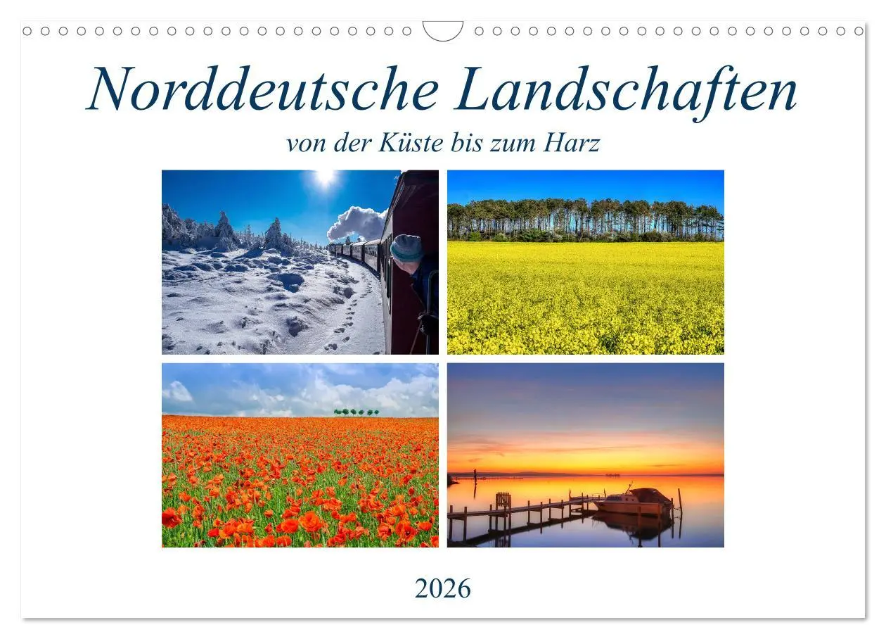 Cover: 9783457819265 | Norddeutsche Landschaften (Wandkalender 2026 DIN A3 quer), CALVENDO...