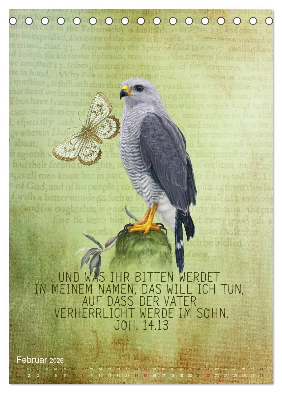 Bild: 9783516389265 | Bibelworte für Vogelfreunde (Tischkalender 2026 DIN A5 hoch),...