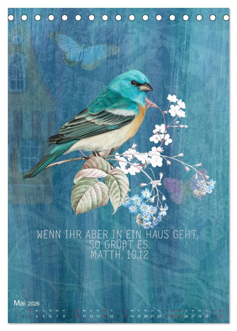 Bild: 9783516389265 | Bibelworte für Vogelfreunde (Tischkalender 2026 DIN A5 hoch),...