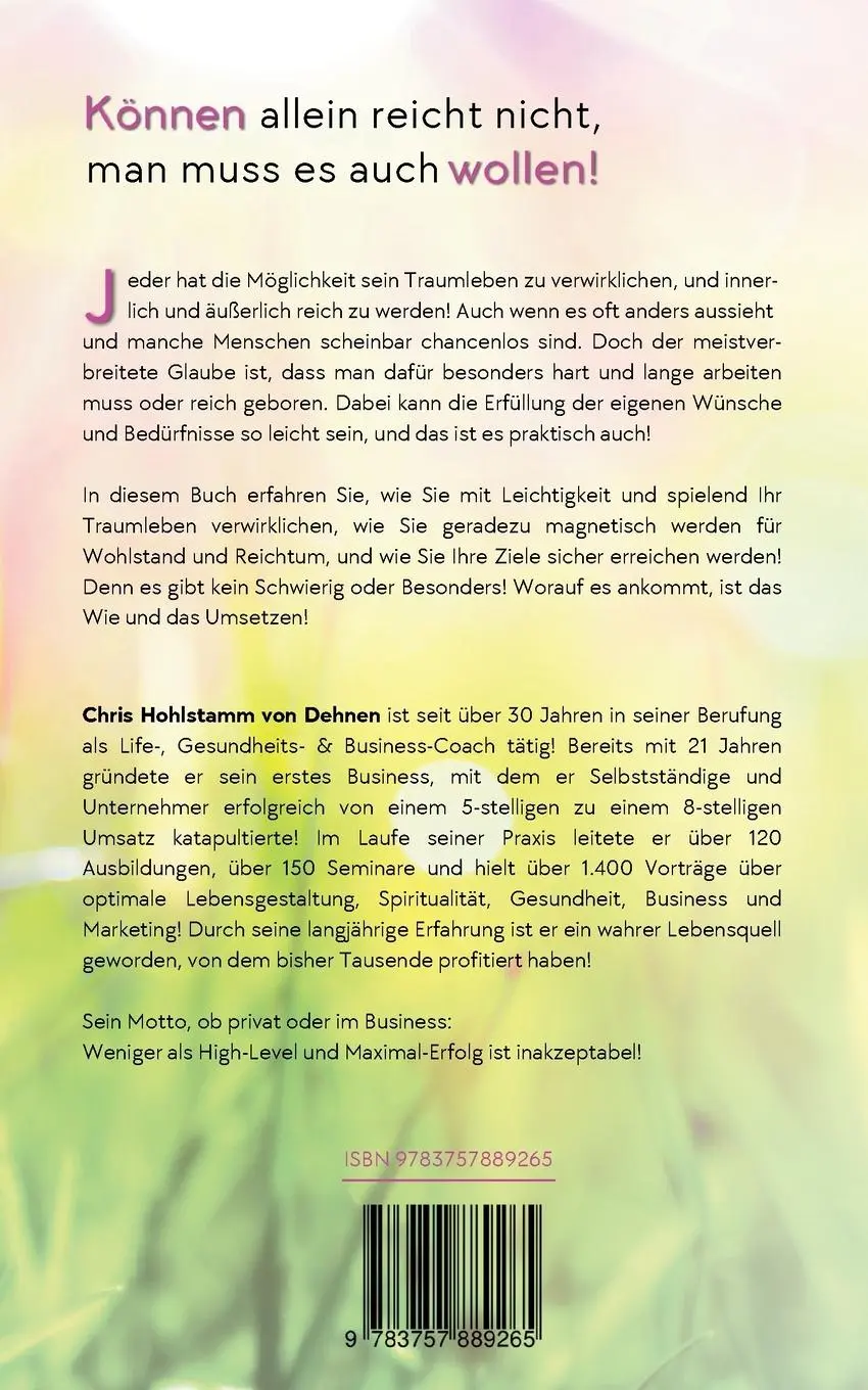Rückseite: 9783757889265 | Wie Sie spielend Ihr Traumleben verwirklichen | Wendhausen | Buch