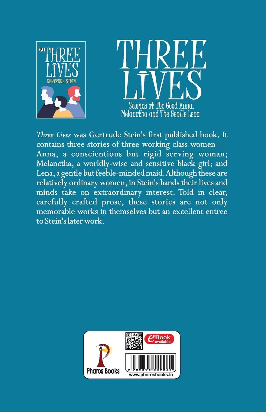 Rückseite: 9789395229265 | Three Lives | Gertrude Stein | Taschenbuch | Kartoniert / Broschiert