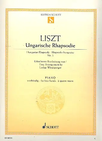 Cover: 9790001089265 | Ungarische Rhapsodie 02 | Franz Liszt | Buch | 1985 | Schott Music