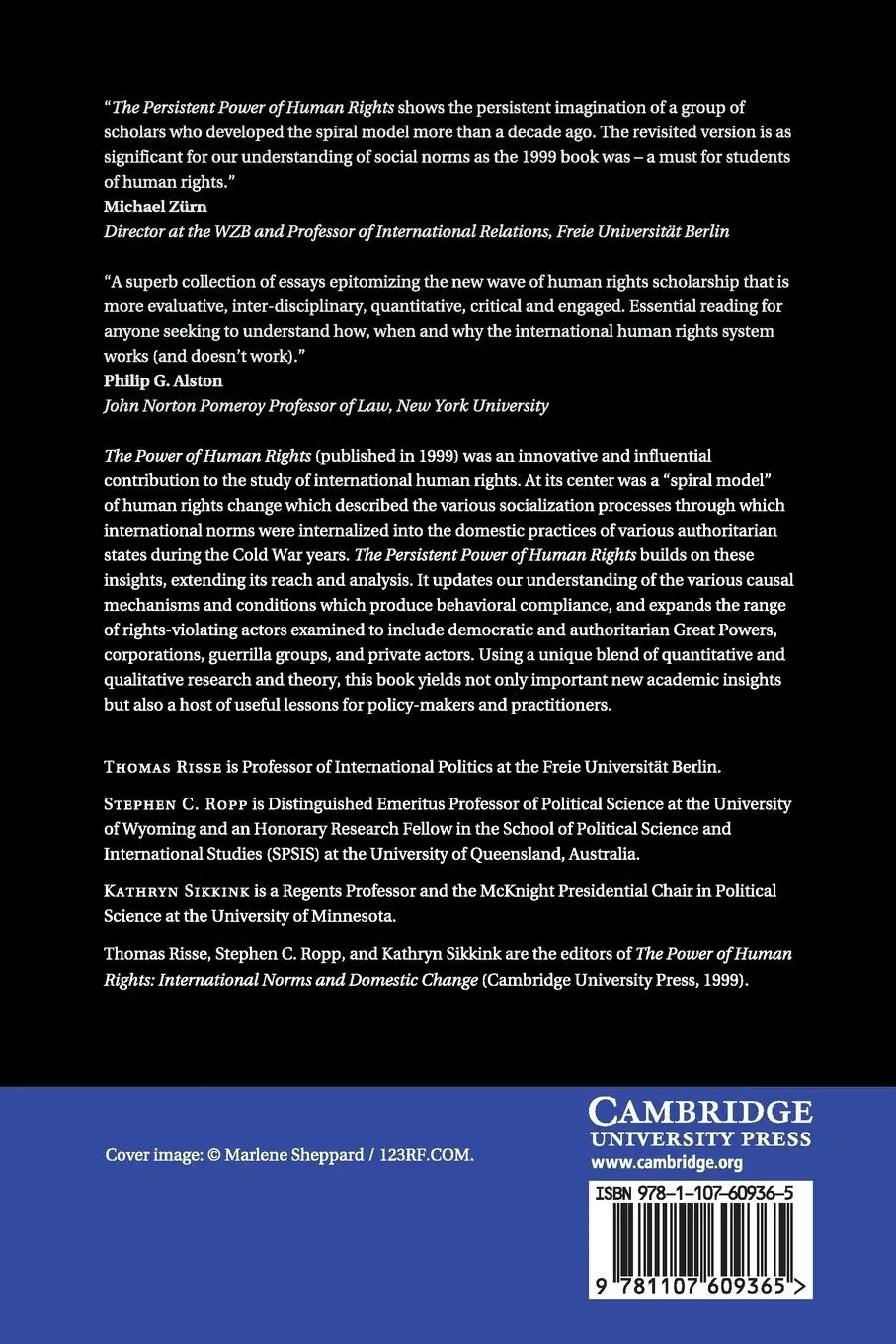 Rückseite: 9781107609365 | The Persistent Power of Human Rights | Thomas Risse (u. a.) | Buch