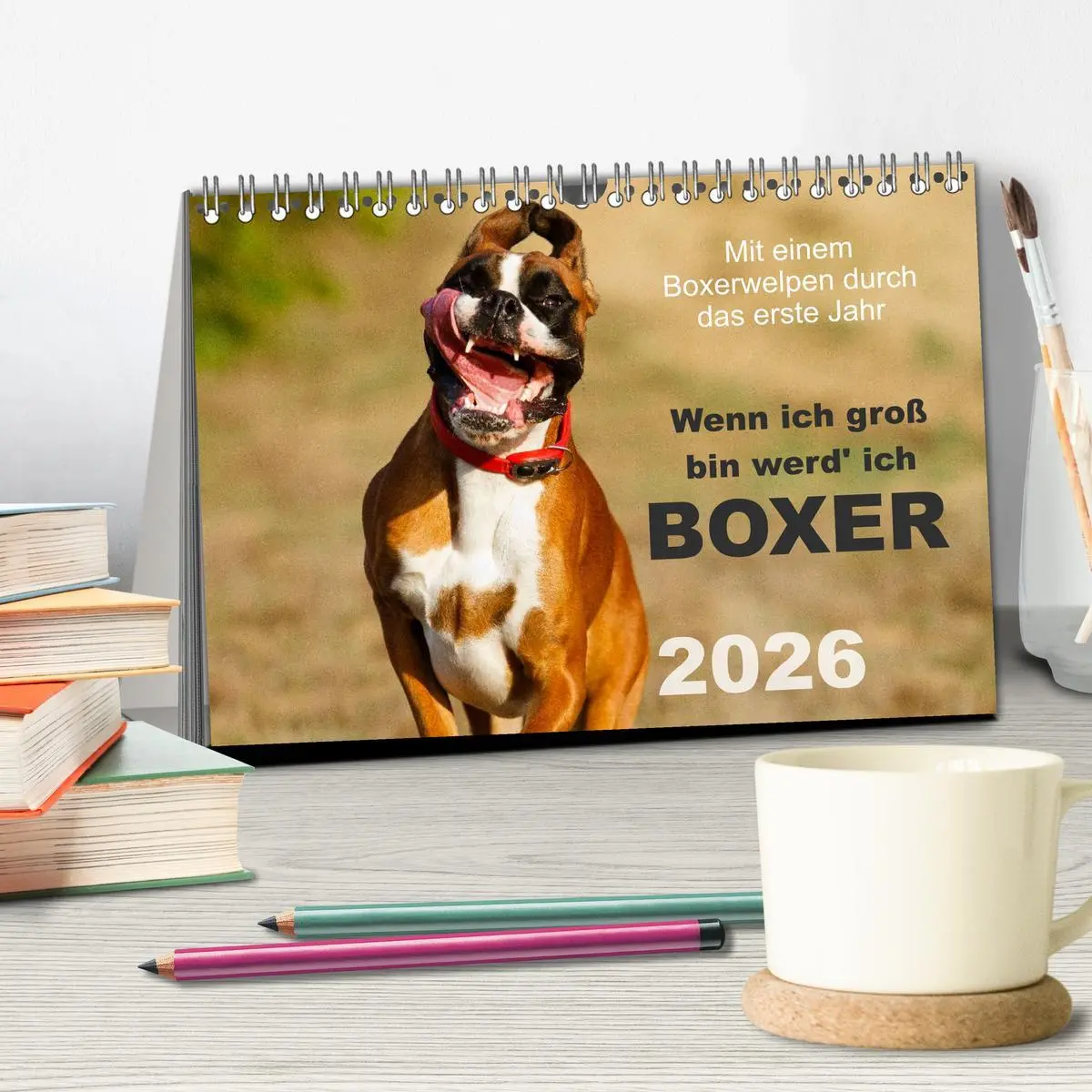 Bild: 9783516139365 | Wenn ich groß bin werd' ich Boxer (Tischkalender 2026 DIN A5 quer),...