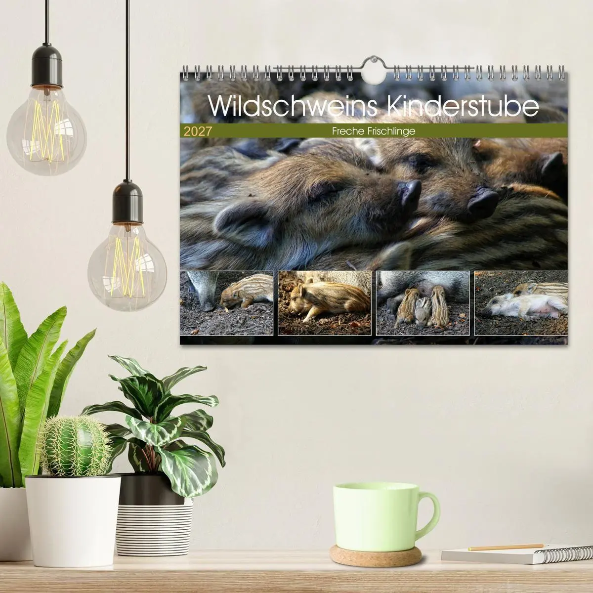 Bild: 9783569849365 | Wildschweins Kinderstube - Freche Frischlinge (Wandkalender 2027...