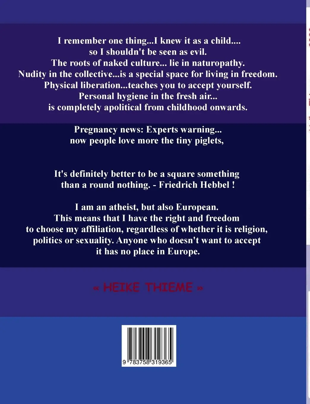 Rückseite: 9783758319365 | Terravada - Option Humor ! | Personal Freedom | Heike Thieme | Buch