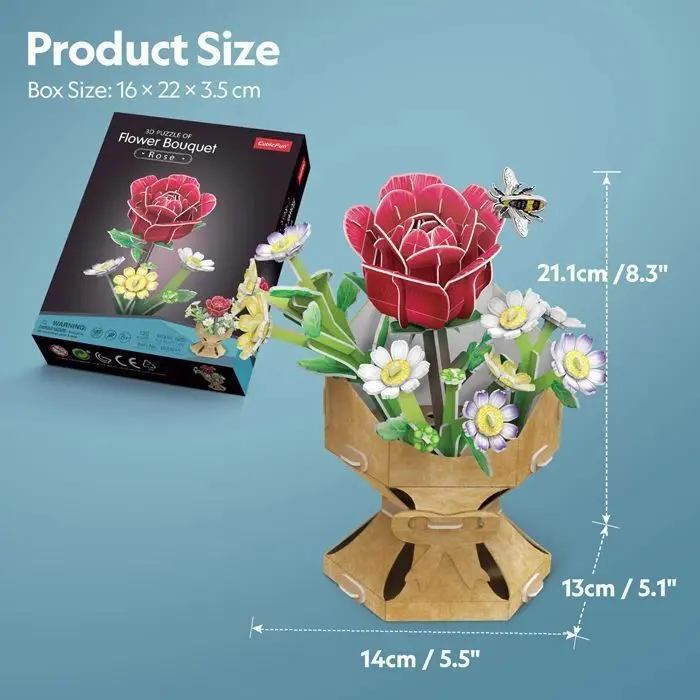 Bild: 7640409429465 | CUBICFUN - 3D Puzzle Blumentopf Rose 120 Teile | Spiel | 663301 | 2026