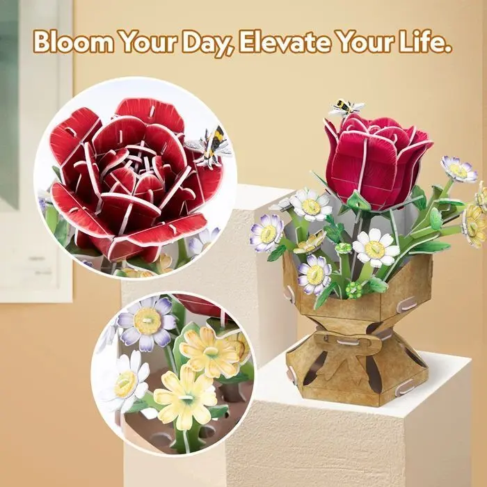 Bild: 7640409429465 | CUBICFUN - 3D Puzzle Blumentopf Rose 120 Teile | Spiel | 663301 | 2026