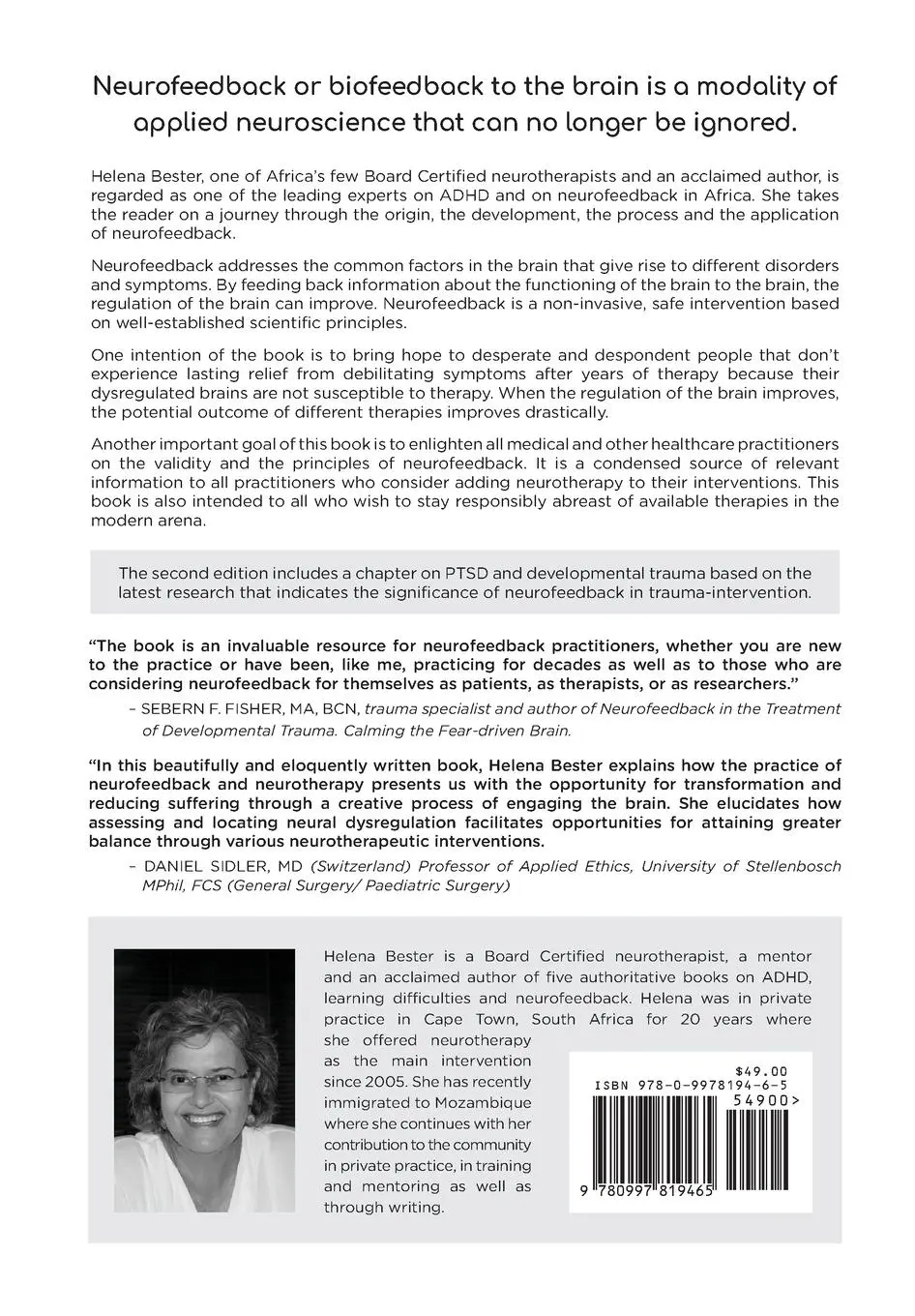 Rückseite: 9780997819465 | Neurofeedback: The Non-Invasive Alternative | Helena Bester | Buch