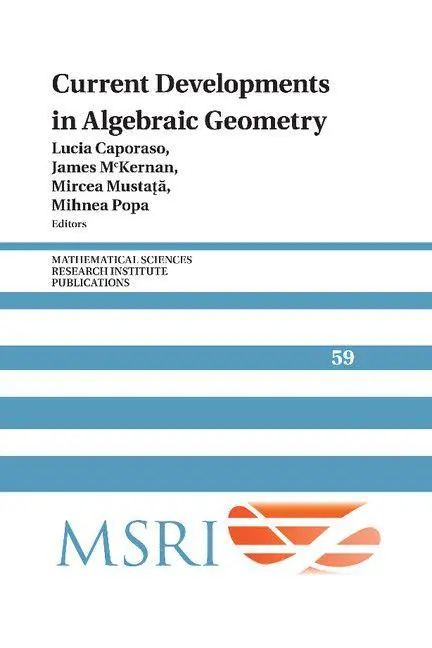 Cover: 9781107459465 | Current Developments in Algebraic Geometry | Lucia Caporaso (u. a.)