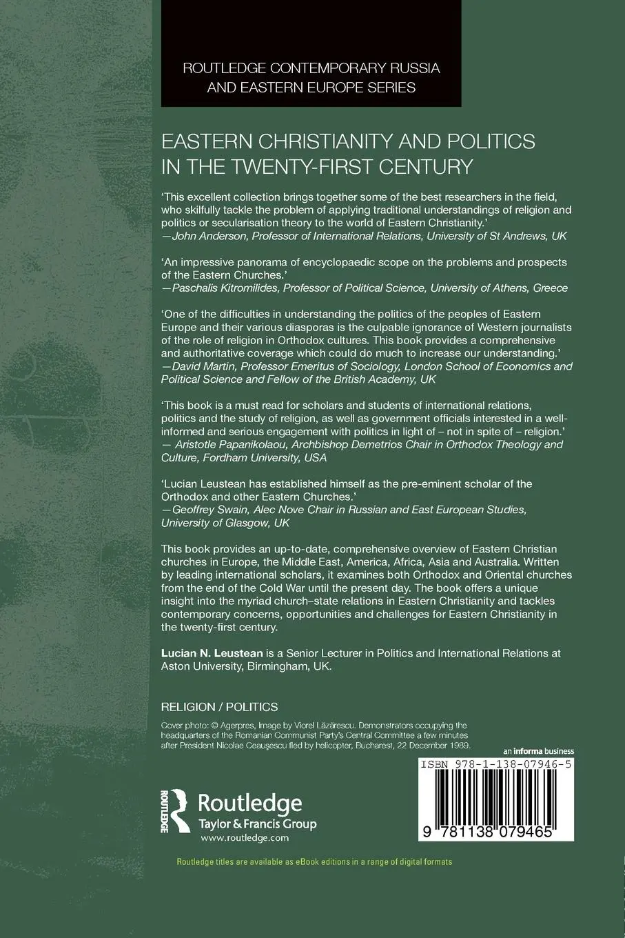 Rückseite: 9781138079465 | Eastern Christianity and Politics in the Twenty-First Century | Buch