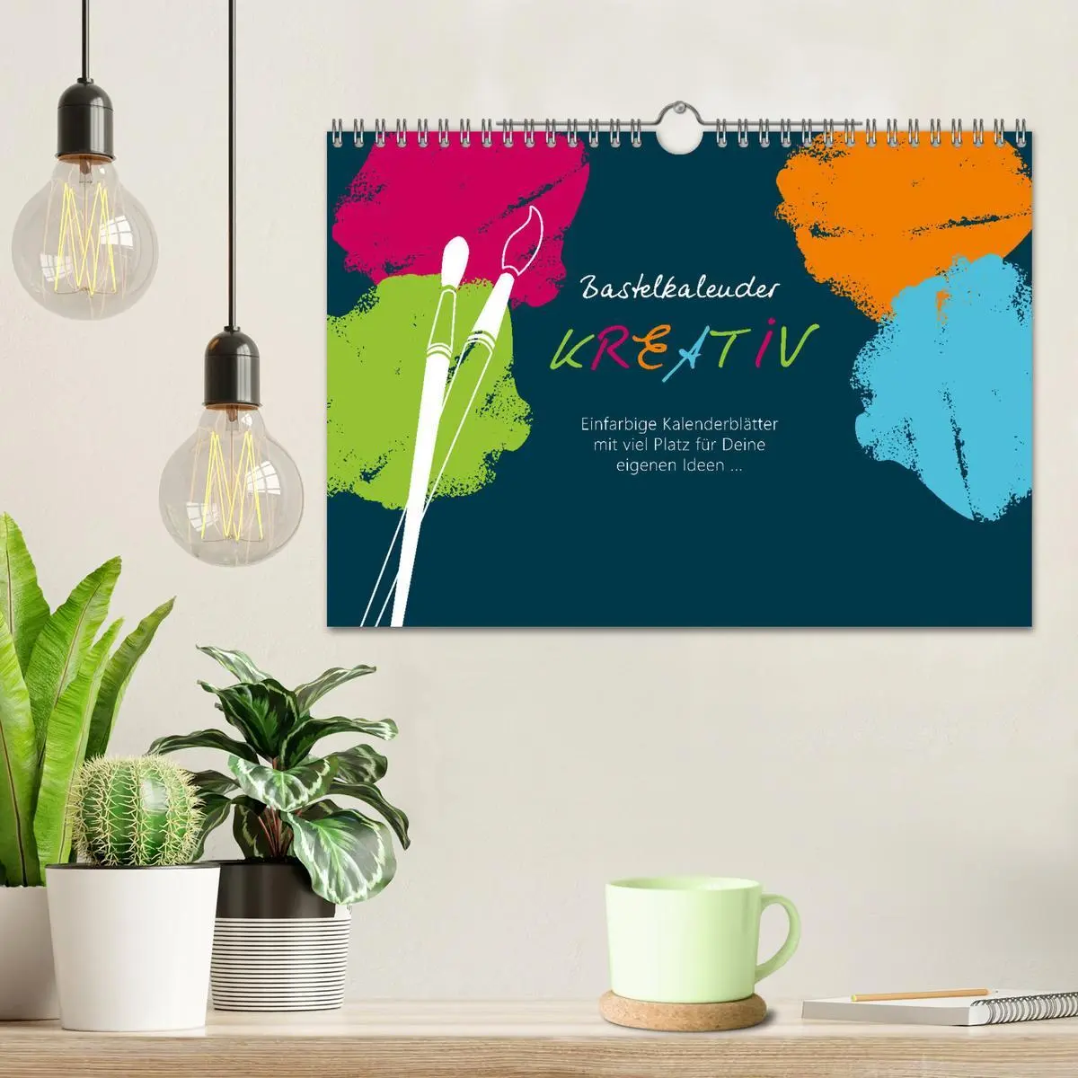 Bild: 9783457659465 | Bastelkalender KREATIV (Wandkalender 2026 DIN A4 quer), CALVENDO...