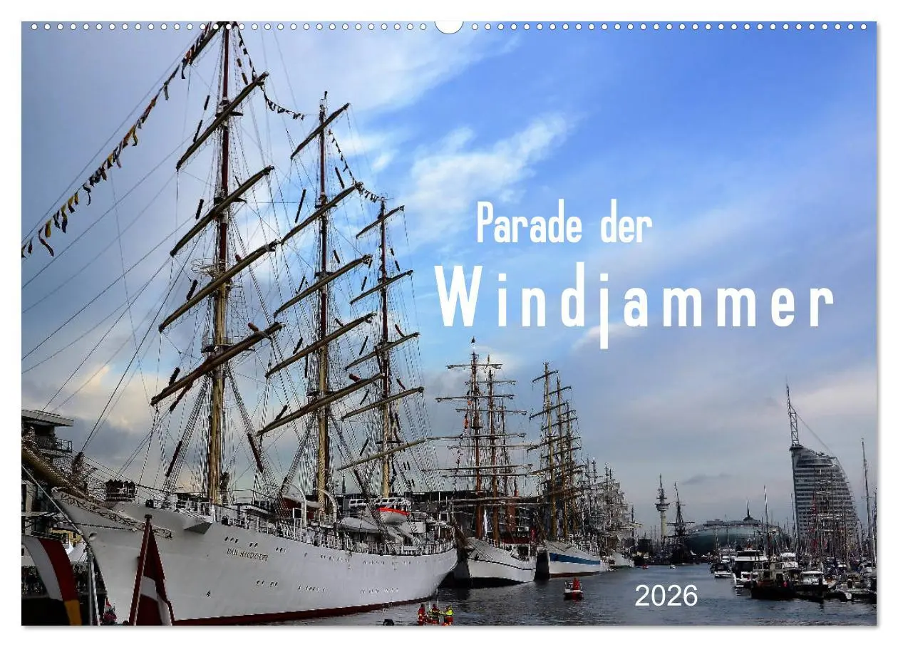 Cover: 9783457899465 | Parade der Windjammer - 2026 (Wandkalender 2026 DIN A2 quer),...