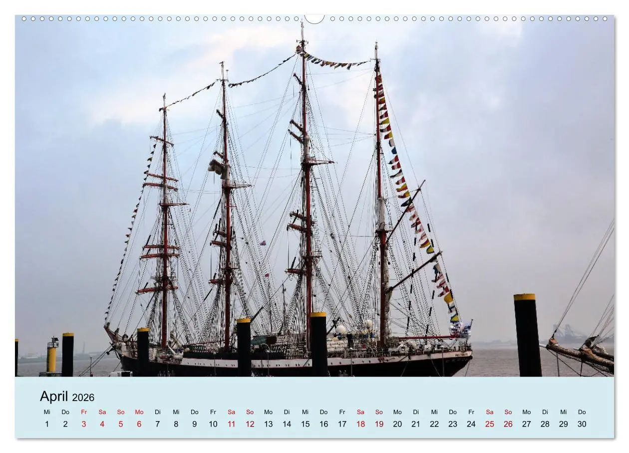 Bild: 9783457899465 | Parade der Windjammer - 2026 (Wandkalender 2026 DIN A2 quer),...