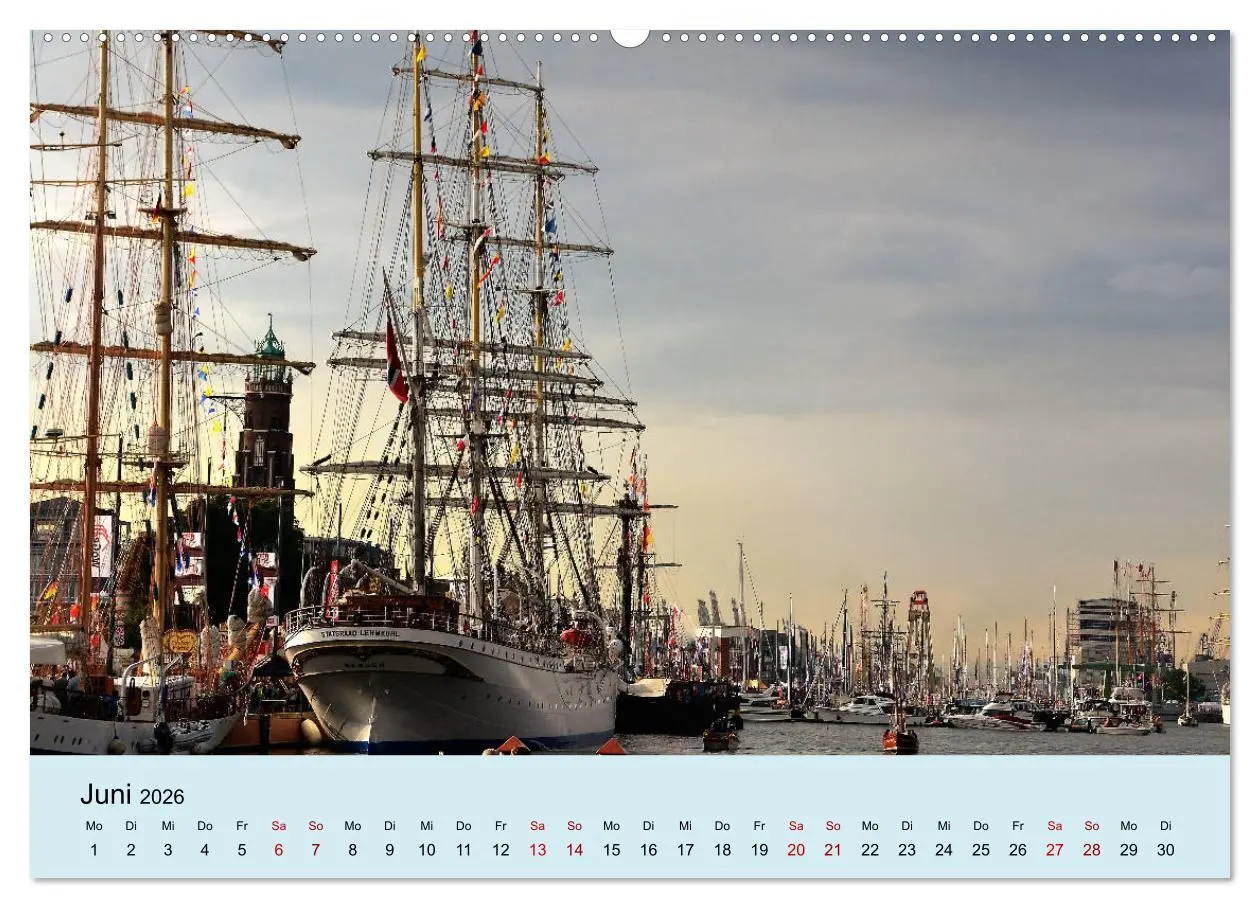 Bild: 9783457899465 | Parade der Windjammer - 2026 (Wandkalender 2026 DIN A2 quer),...