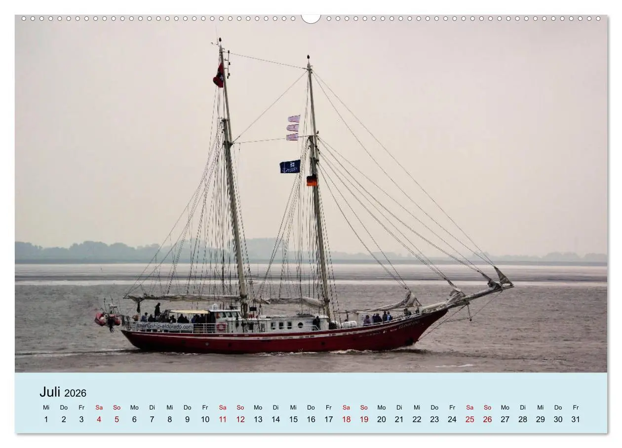 Bild: 9783457899465 | Parade der Windjammer - 2026 (Wandkalender 2026 DIN A2 quer),...