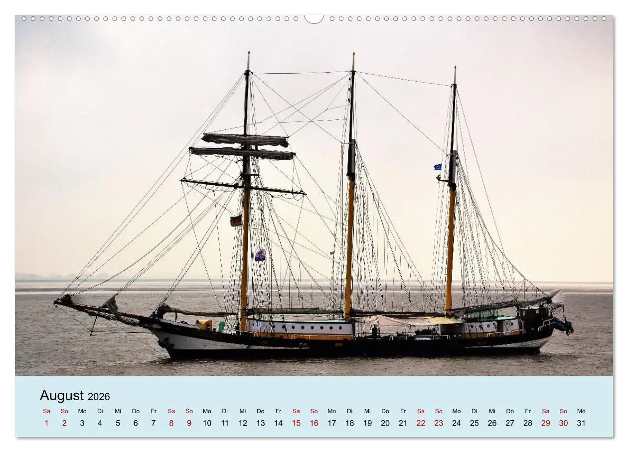 Bild: 9783457899465 | Parade der Windjammer - 2026 (Wandkalender 2026 DIN A2 quer),...