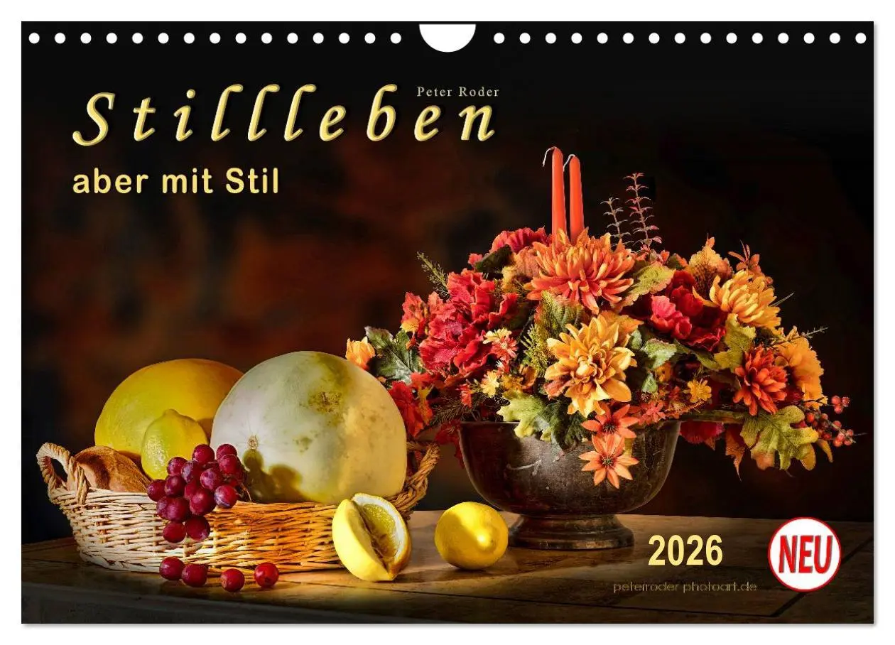 Cover: 9783457969465 | Stillleben - aber mit Stil (Wandkalender 2026 DIN A4 quer),...