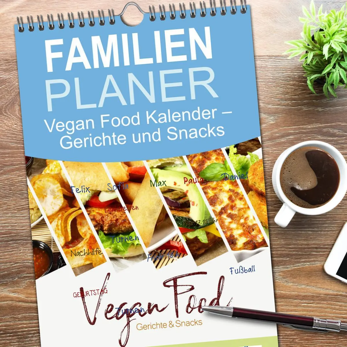 Bild: 9783516509465 | Familienplaner 2026 - Vegan Food Kalender - Gerichte und Snacks mit...