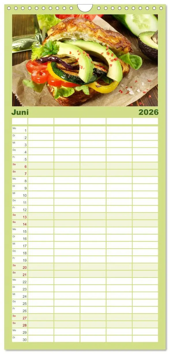 Bild: 9783516509465 | Familienplaner 2026 - Vegan Food Kalender - Gerichte und Snacks mit...