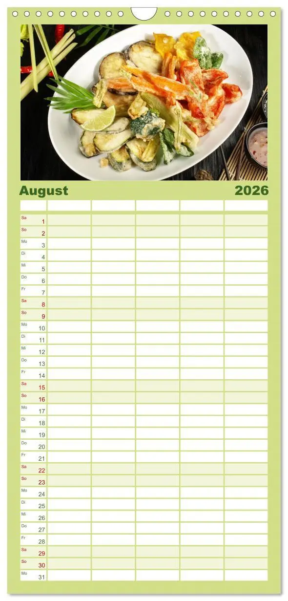 Bild: 9783516509465 | Familienplaner 2026 - Vegan Food Kalender - Gerichte und Snacks mit...