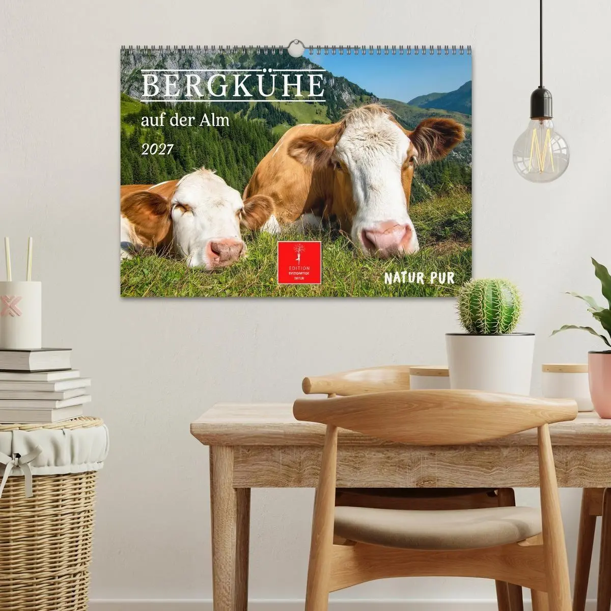 Bild: 9783516819465 | Bergkühe auf der Alm - Natur pur (Wandkalender 2027 DIN A3 quer),...