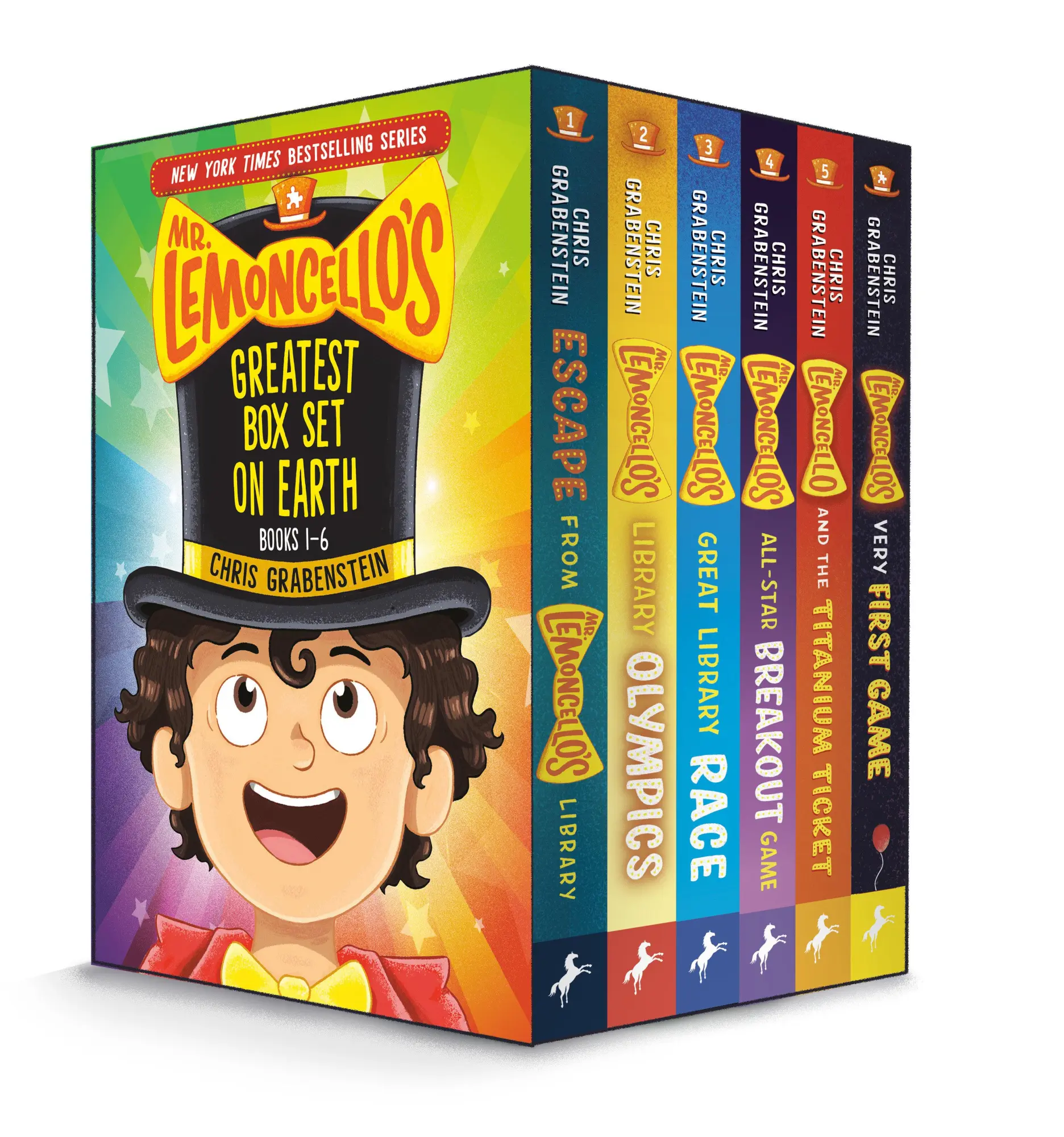Cover: 9780593649565 | Mr. Lemoncello's Greatest Box Set on Earth: 6 Books! | Grabenstein
