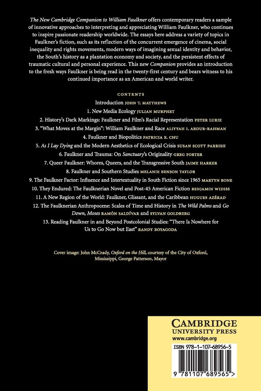 Rückseite: 9781107689565 | The New Cambridge Companion to William Faulkner | John T. Matthews