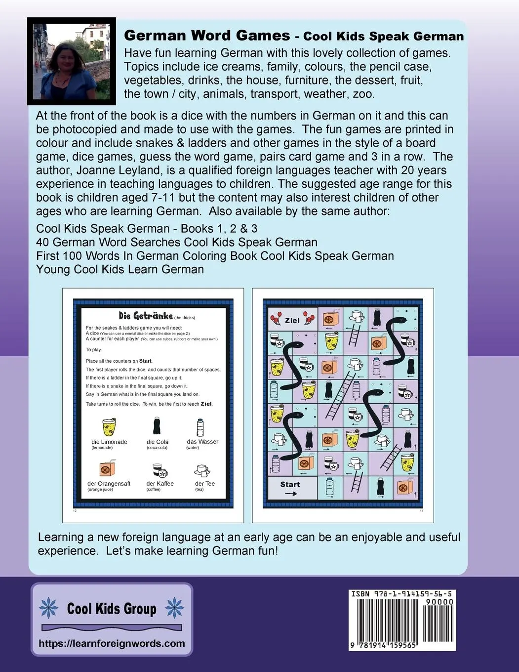 Rückseite: 9781914159565 | German Word Games | Cool Kids Speak German | Joanne Leyland | Buch