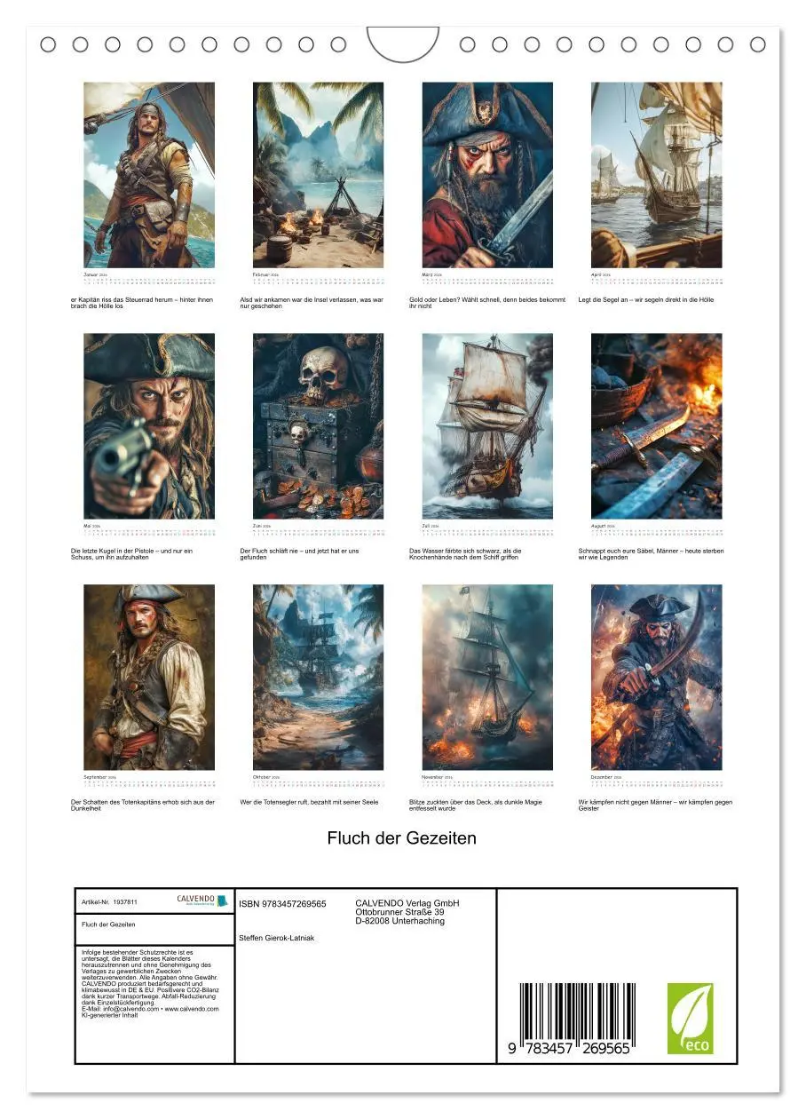 Bild: 9783457269565 | Fluch der Gezeiten (Wandkalender 2026 DIN A4 hoch), CALVENDO...