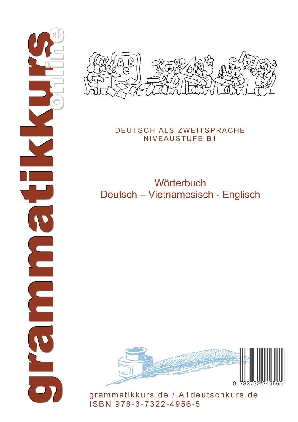 Rückseite: 9783732249565 | Wörterbuch Deutsch-Vietnamesisch-Englisch Niveau B1 | Taschenbuch
