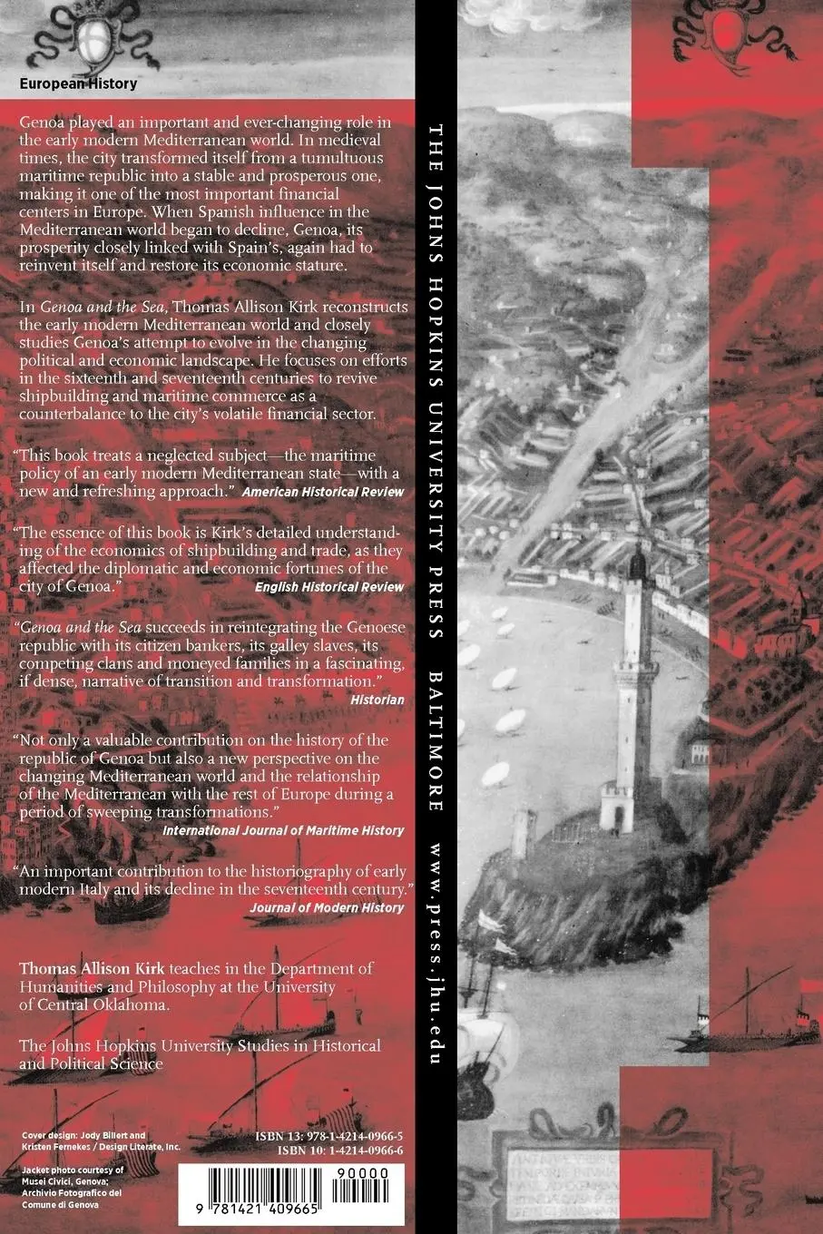 Rückseite: 9781421409665 | Genoa and the Sea | Thomas Allison Kirk | Taschenbuch | Englisch