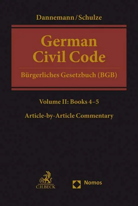 Cover: 9783406769665 | German Civil Code Volume II | Books 4-5: §§ 1297-2385 | Buch | XXVII