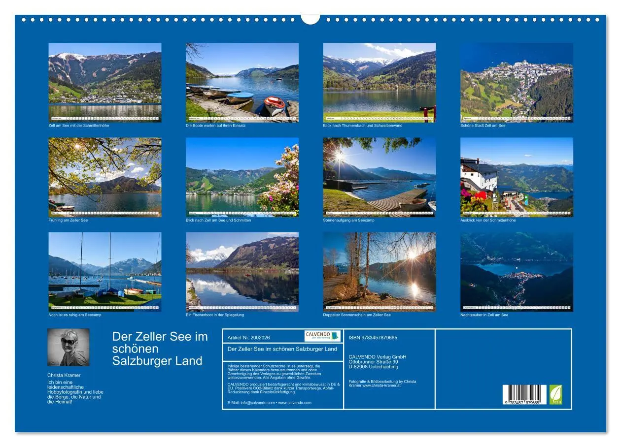 Bild: 9783457879665 | Der Zeller See im schönen Salzburger Land (Wandkalender 2026 DIN A2...