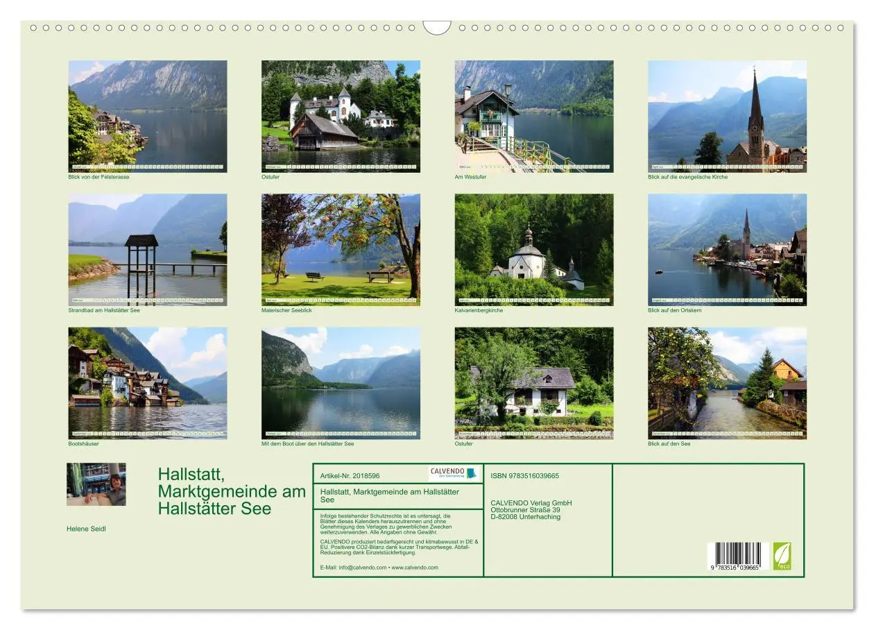 Bild: 9783516039665 | Hallstatt, Marktgemeinde am Hallstätter See (Wandkalender 2026 DIN...