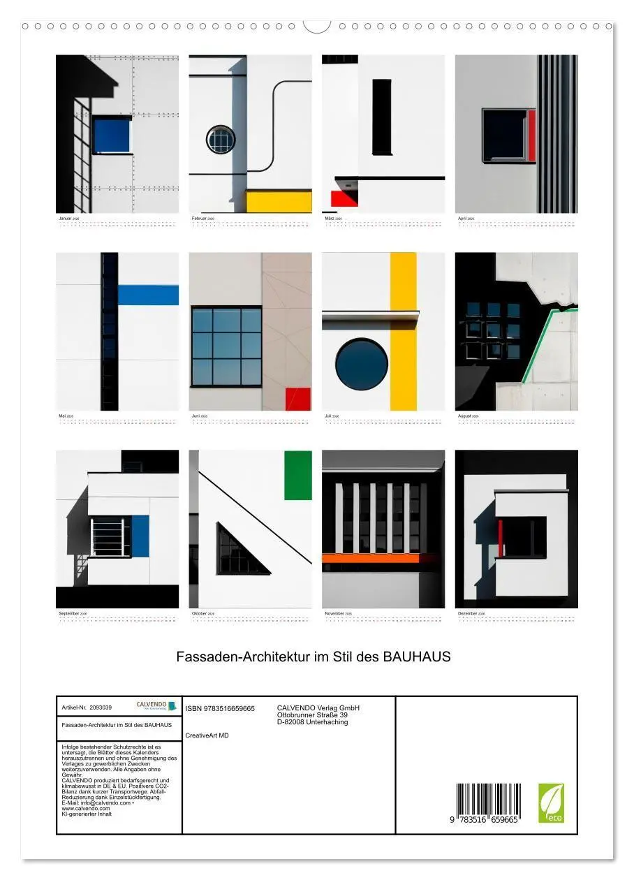 Bild: 9783516659665 | Fassaden-Architektur im Stil des BAUHAUS (hochwertiger Premium...