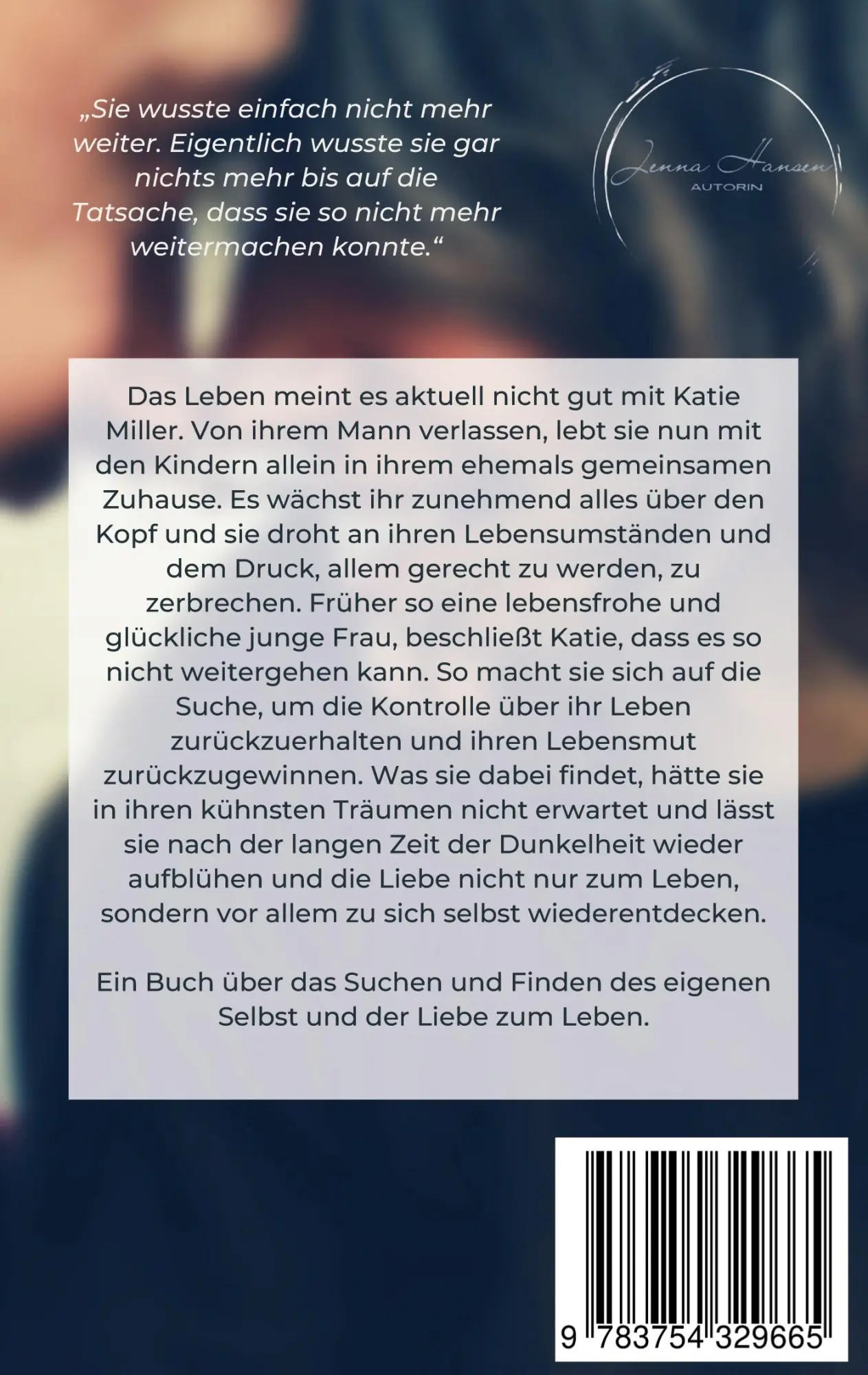 Rückseite: 9783754329665 | Bis ich wieder lachen kann | Jenna Hansen | Taschenbuch | 202 S.