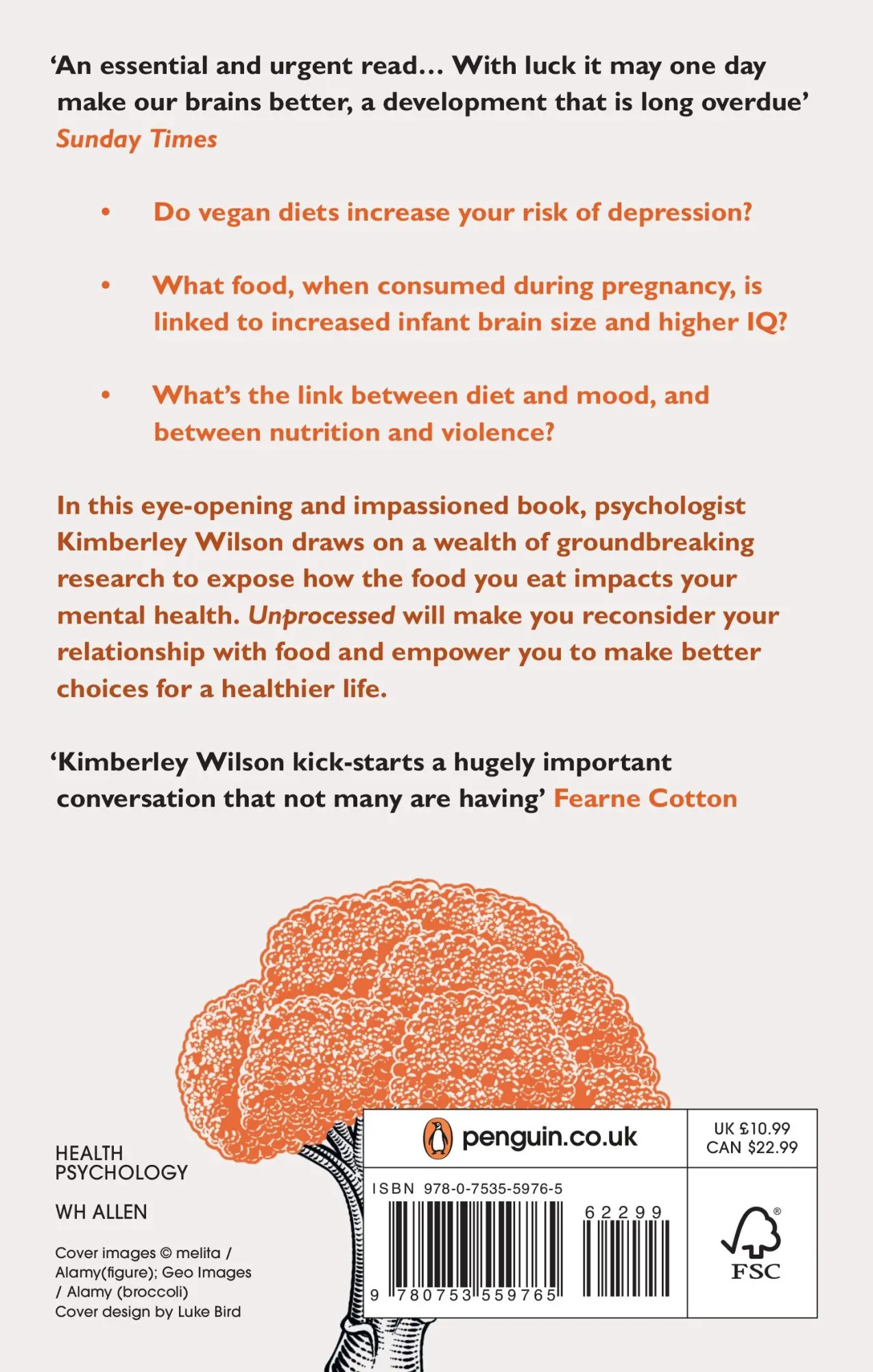 Rückseite: 9780753559765 | Unprocessed | What Your Diet Is Doing to Your Brain | Kimberley Wilson