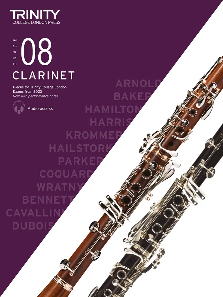 Cover: 9780857369765 | TCL Clarinet Exam Pieces from 2023: Grade 8 | Trinity College London