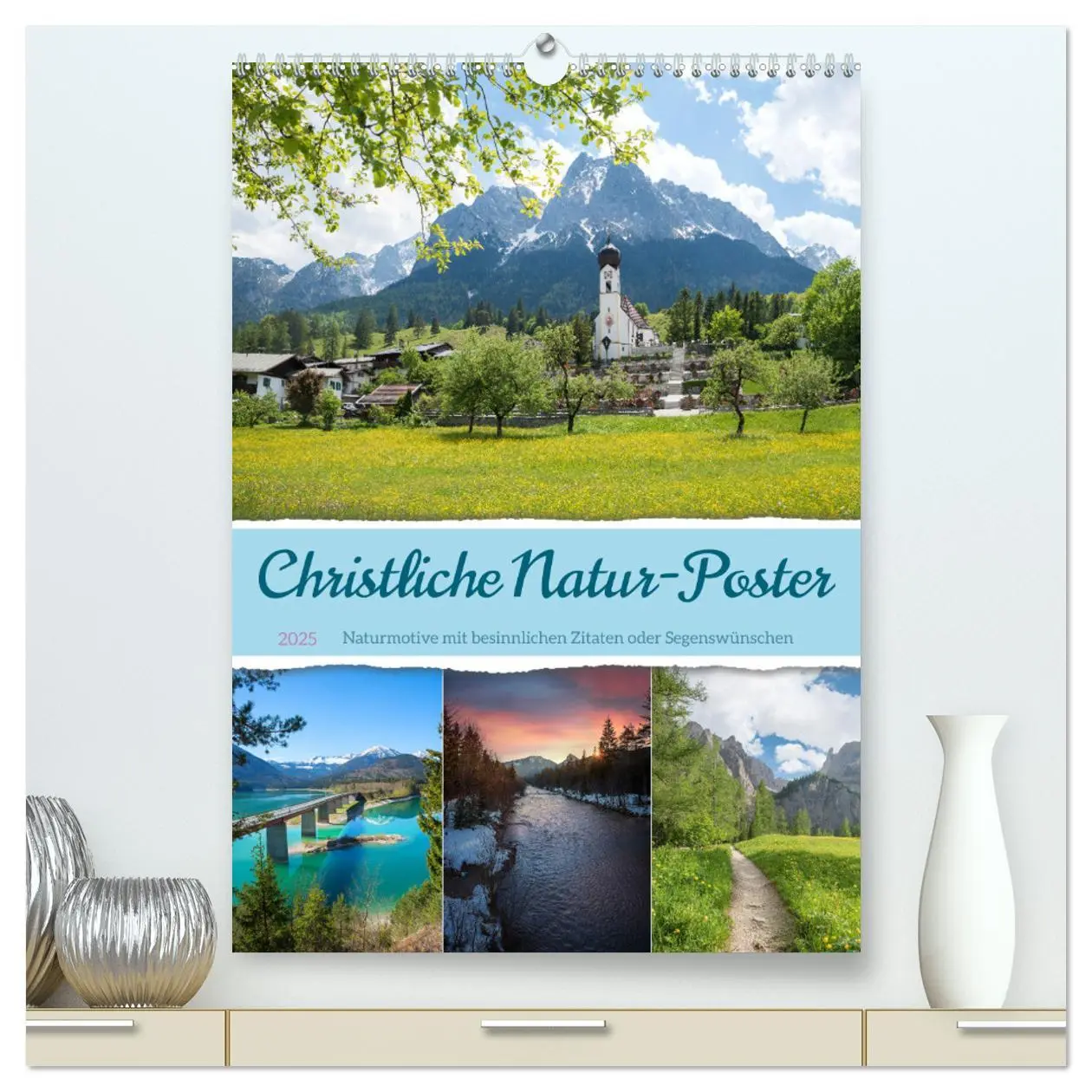 Cover: 9783383829765 | Christliche Natur-Poster (hochwertiger Premium Wandkalender 2025...