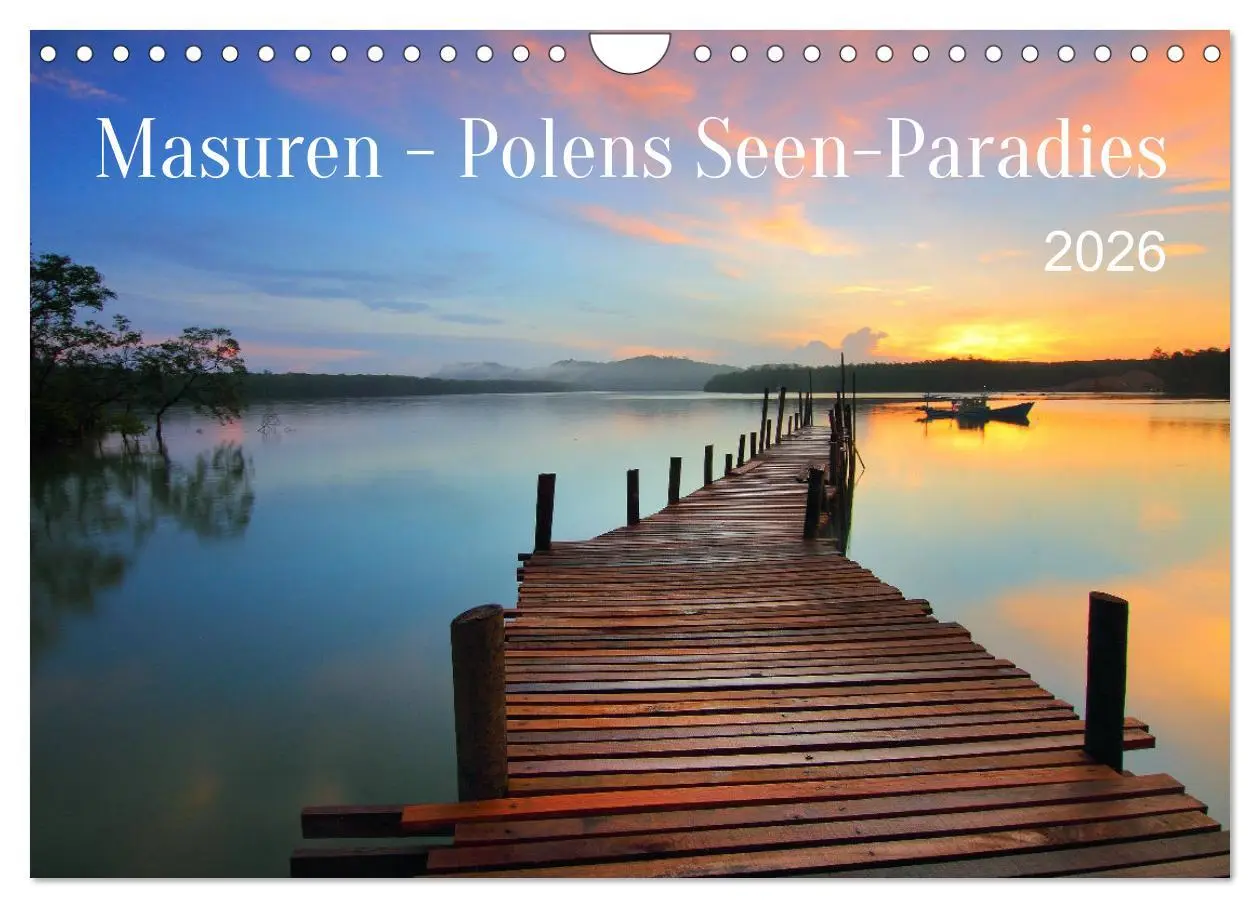 Cover: 9783457559765 | Masuren - Polens Seen-Paradies (Wandkalender 2026 DIN A4 quer),...