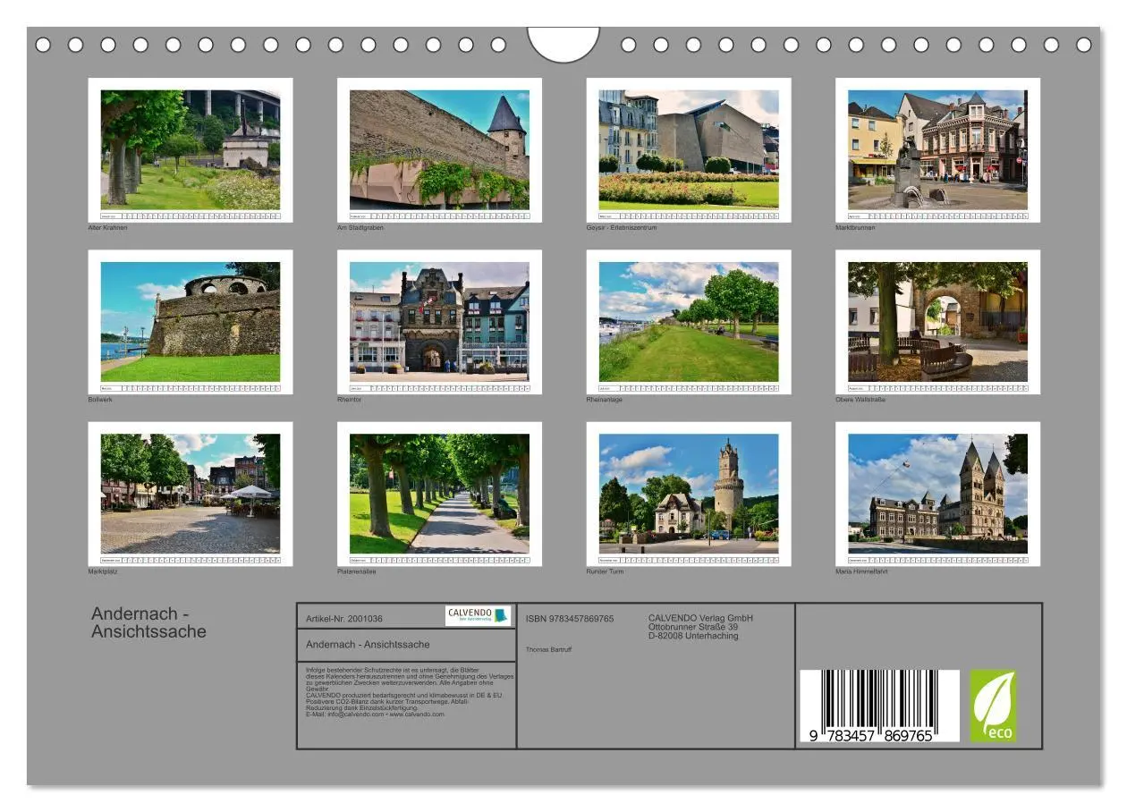 Bild: 9783457869765 | Andernach - Ansichtssache (Wandkalender 2026 DIN A4 quer), CALVENDO...