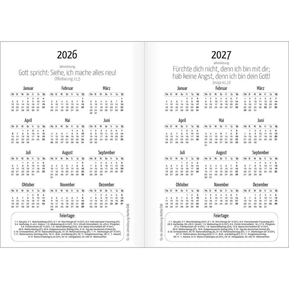 Bild: 9783754869765 | Ich bin dir immer nah 2026 | Termin-Kalender für unterwegs | Zachmann