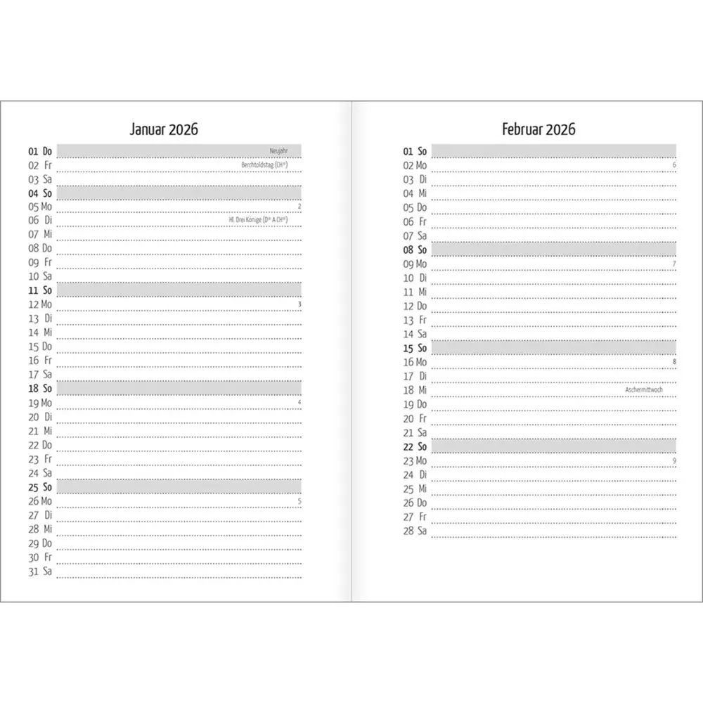 Bild: 9783754869765 | Ich bin dir immer nah 2026 | Termin-Kalender für unterwegs | Zachmann