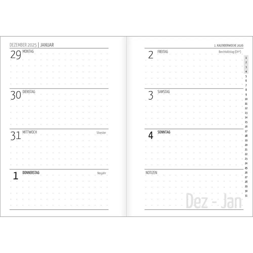Bild: 9783754869765 | Ich bin dir immer nah 2026 | Termin-Kalender für unterwegs | Zachmann
