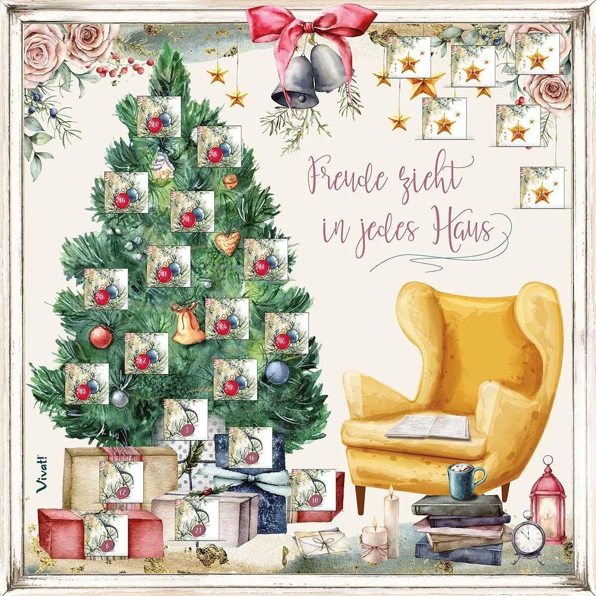 Bild: 4260445369865 | Zettel-Adventskalender | »Freude zieht in jedes Haus« | Kalender