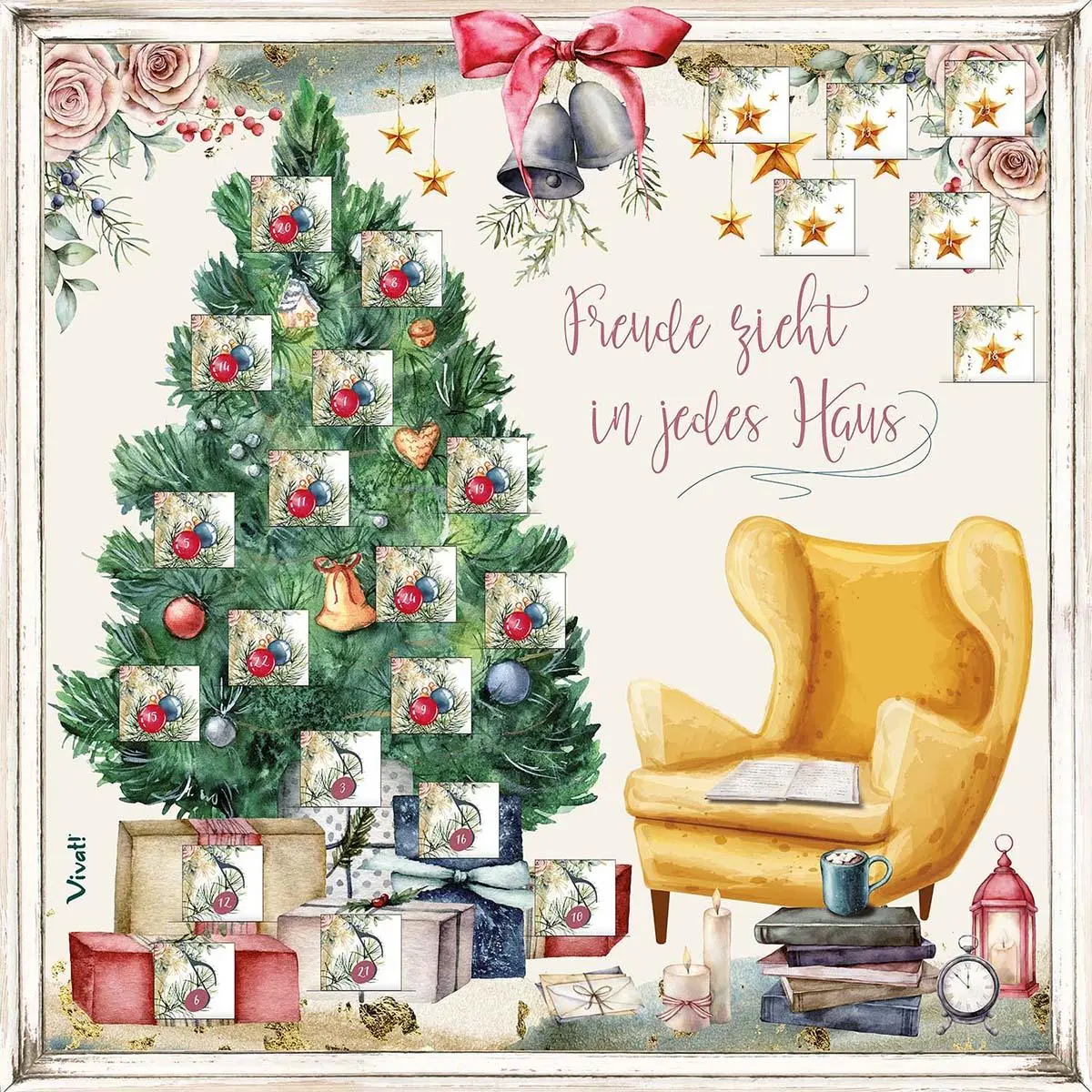 Bild: 4260445369865 | Zettel-Adventskalender | »Freude zieht in jedes Haus« | Kalender