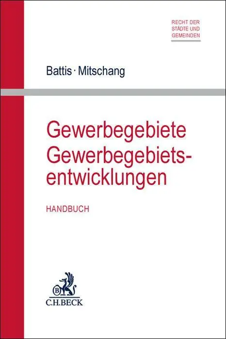 Cover: 9783406819865 | Gewerbegebiete / Gewerbegebietsentwicklungen | Handbuch | Buch | XIX