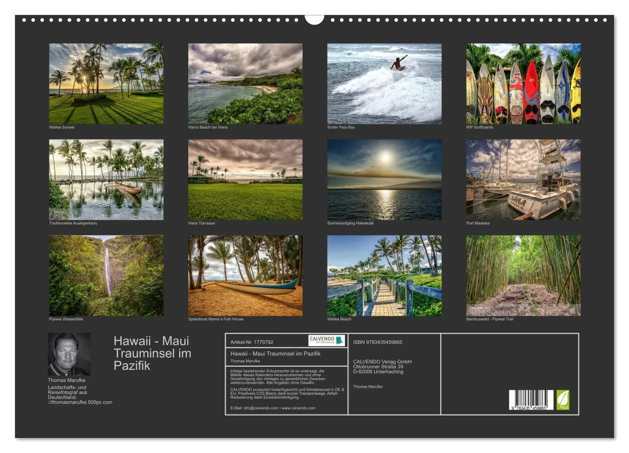 Bild: 9783435459865 | Hawaii - Maui Trauminsel im Pazifik (Wandkalender 2025 DIN A2...