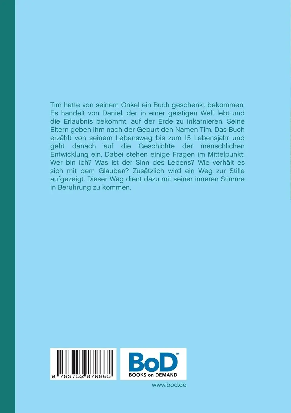 Rückseite: 9783752879865 | Eine Geschichte zum Leben | Peter Wandler | Taschenbuch | 56 S. | 2018